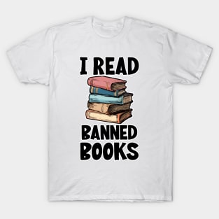 i read banned book, shirt about reading books T-Shirt